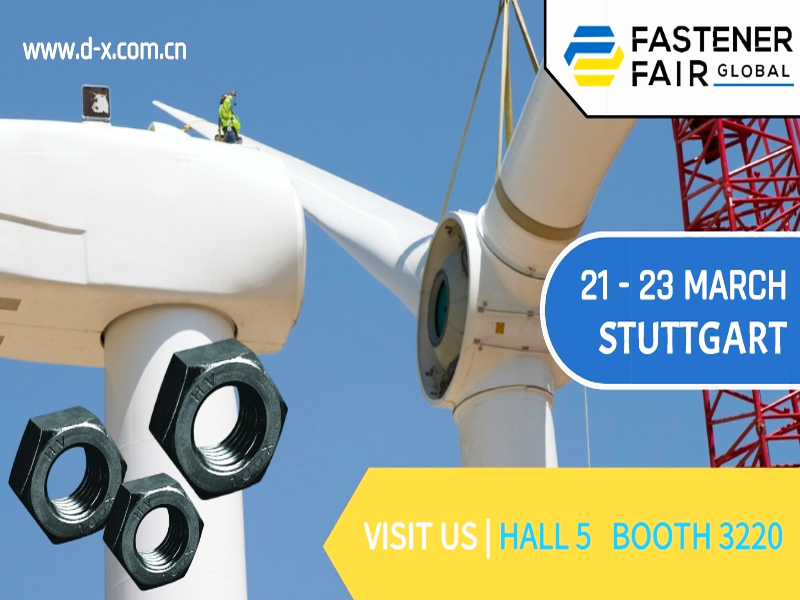 FASTENER FAIR GLOBAL IN STUTTGART ,21-23 OF MARCH,BOOTH NUMBER:3220,HALL 5